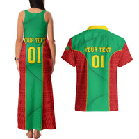Mauritania Football Couples Matching Tank Maxi Dress and Hawaiian Shirt Go Lions of Chinguetti - Wonder Print Shop