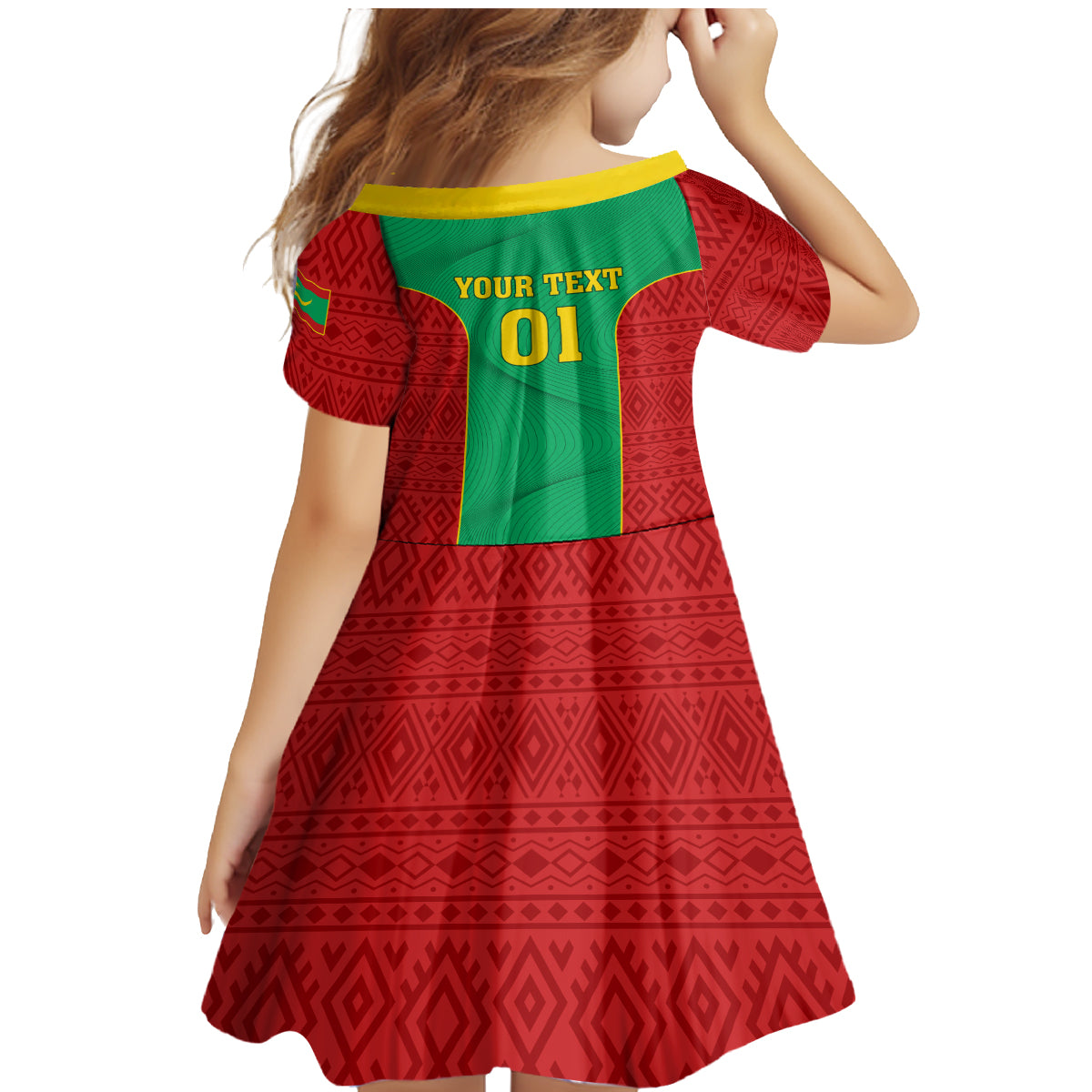 Mauritania Football Family Matching Mermaid Dress and Hawaiian Shirt Go Lions of Chinguetti - Wonder Print Shop