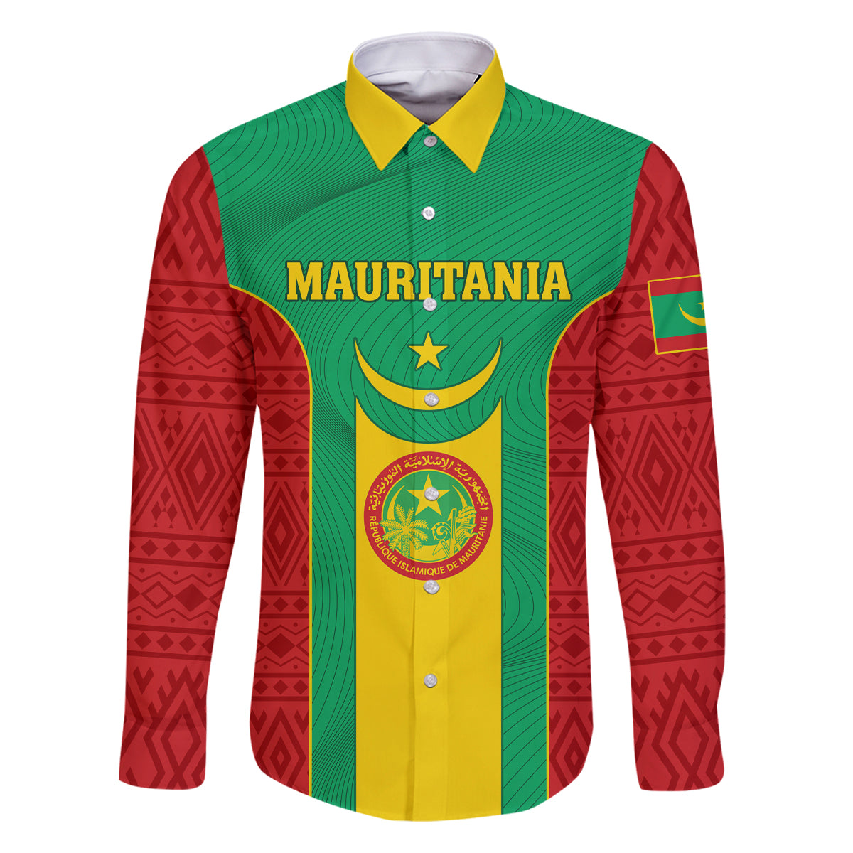 Mauritania Football Family Matching Off Shoulder Long Sleeve Dress and Hawaiian Shirt Go Lions of Chinguetti - Wonder Print Shop