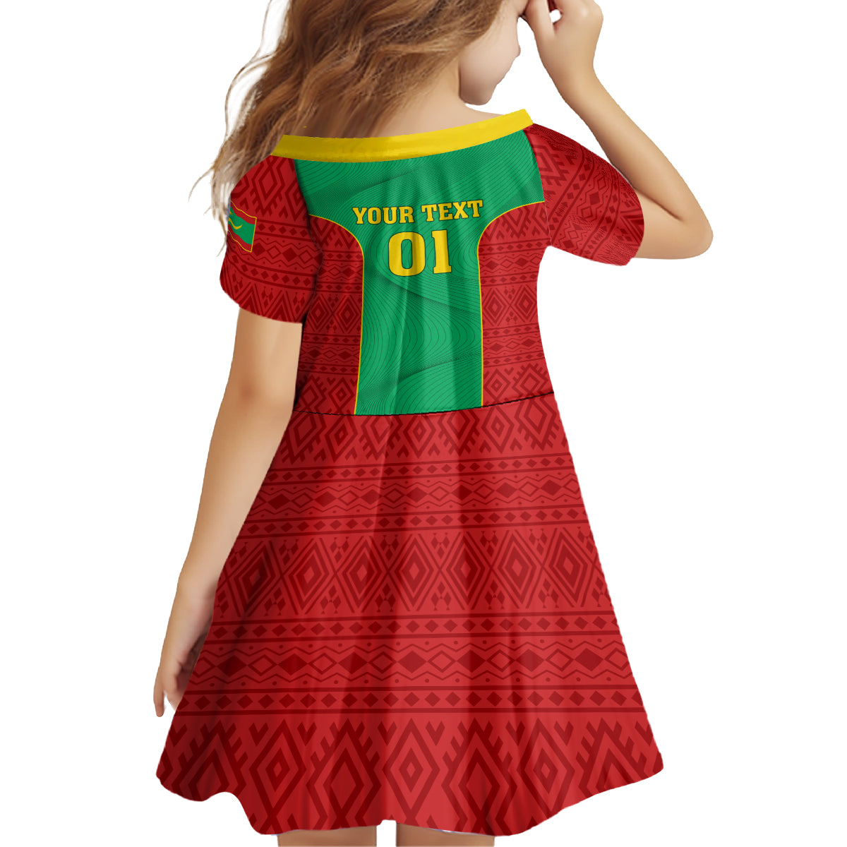 Mauritania Football Family Matching Off Shoulder Short Dress and Hawaiian Shirt Go Lions of Chinguetti - Wonder Print Shop