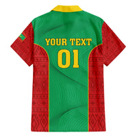 Mauritania Football Family Matching Short Sleeve Bodycon Dress and Hawaiian Shirt Go Lions of Chinguetti - Wonder Print Shop