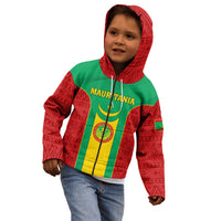 Mauritania Football Kid Hoodie Go Lions of Chinguetti - Wonder Print Shop