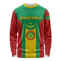 Mauritania Football Long Sleeve Shirt Go Lions of Chinguetti - Wonder Print Shop