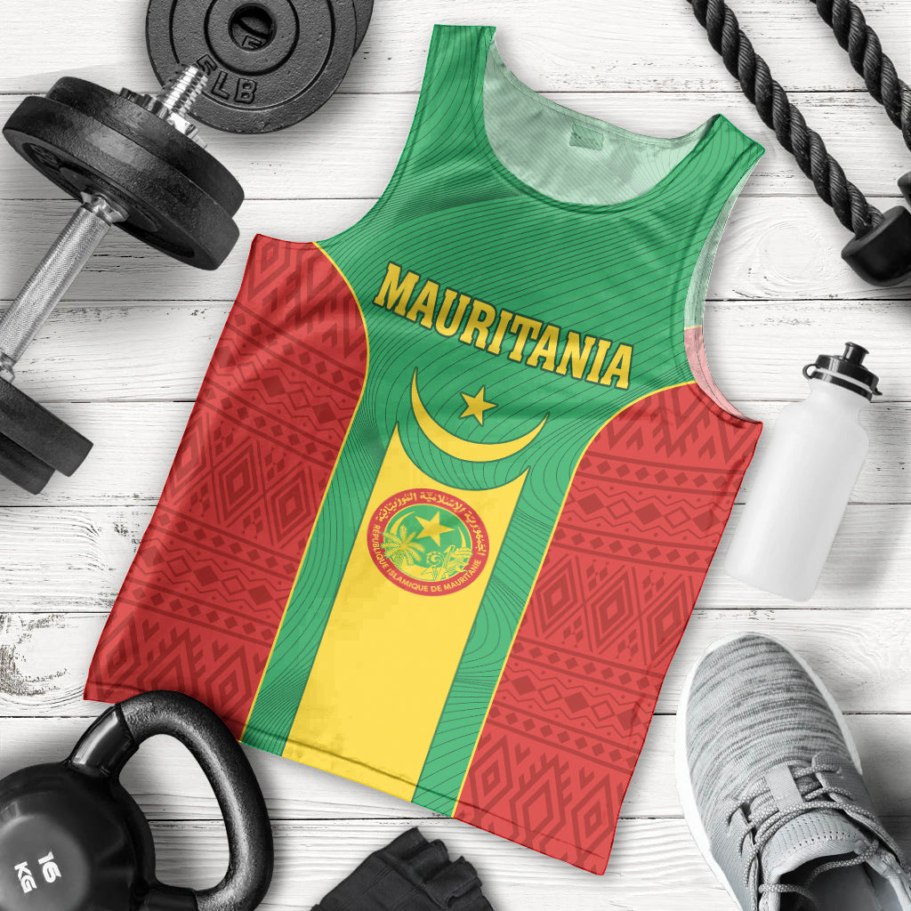 Mauritania Football Men Tank Top Go Lions of Chinguetti - Wonder Print Shop
