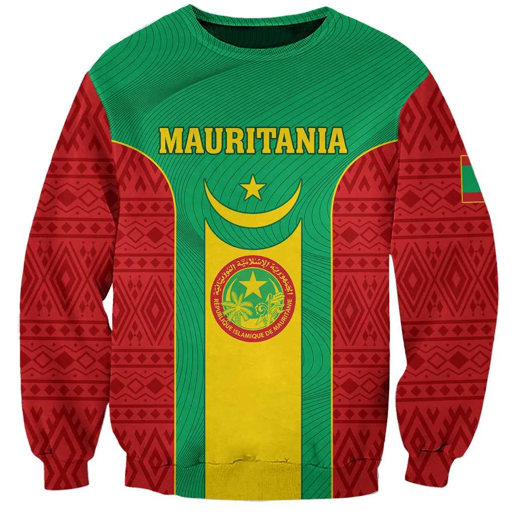 Mauritania Football Sweatshirt Go Lions of Chinguetti - Wonder Print Shop
