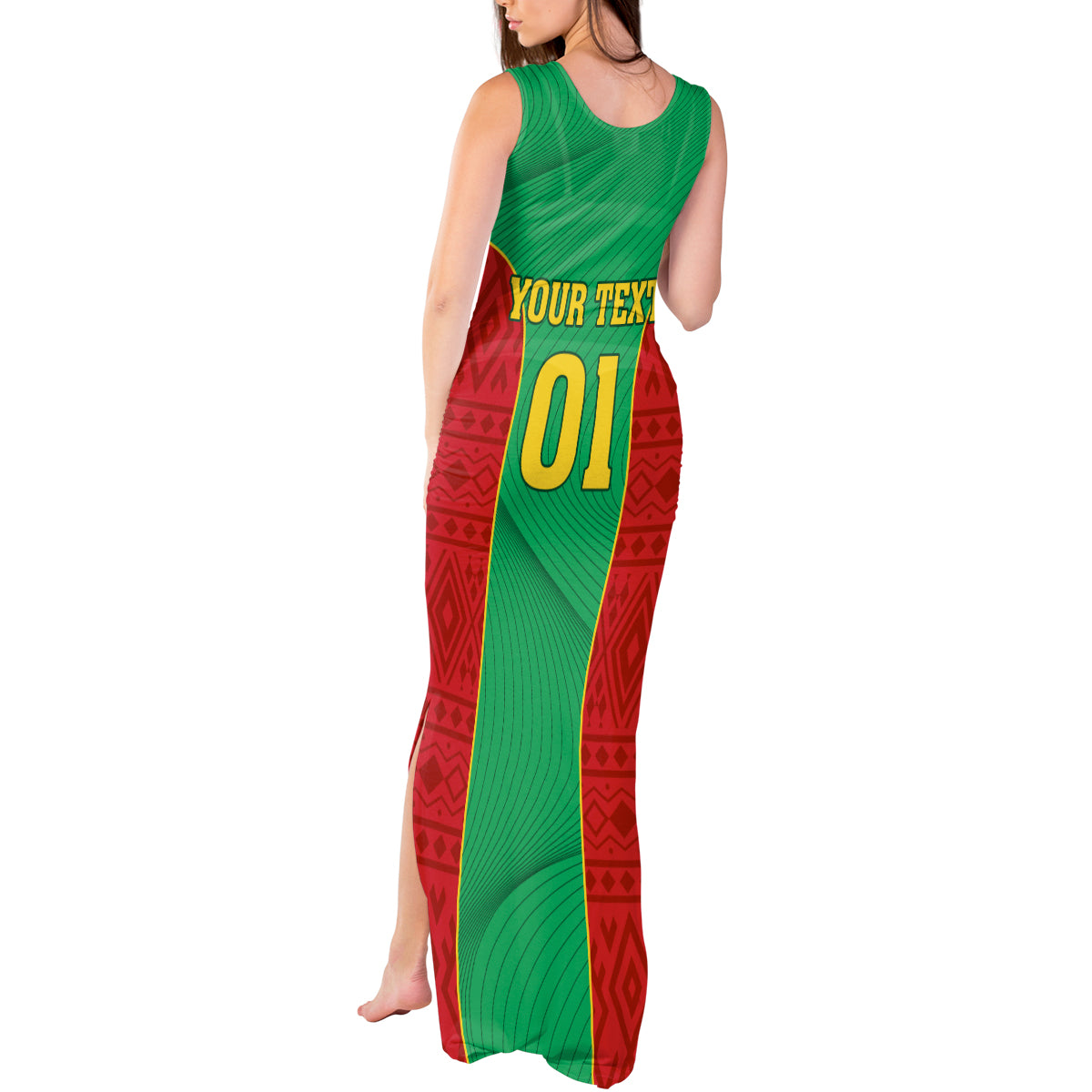 Mauritania Football Tank Maxi Dress Go Lions of Chinguetti - Wonder Print Shop