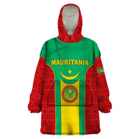 Mauritania Football Wearable Blanket Hoodie Go Lions of Chinguetti - Wonder Print Shop