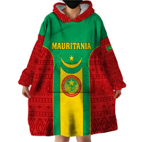 Mauritania Football Wearable Blanket Hoodie Go Lions of Chinguetti - Wonder Print Shop