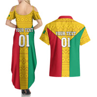 Guinea Football Couples Matching Summer Maxi Dress and Hawaiian Shirt Come On Syli National - Wonder Print Shop