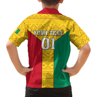 Guinea Football Family Matching Long Sleeve Bodycon Dress and Hawaiian Shirt Come On Syli National - Wonder Print Shop