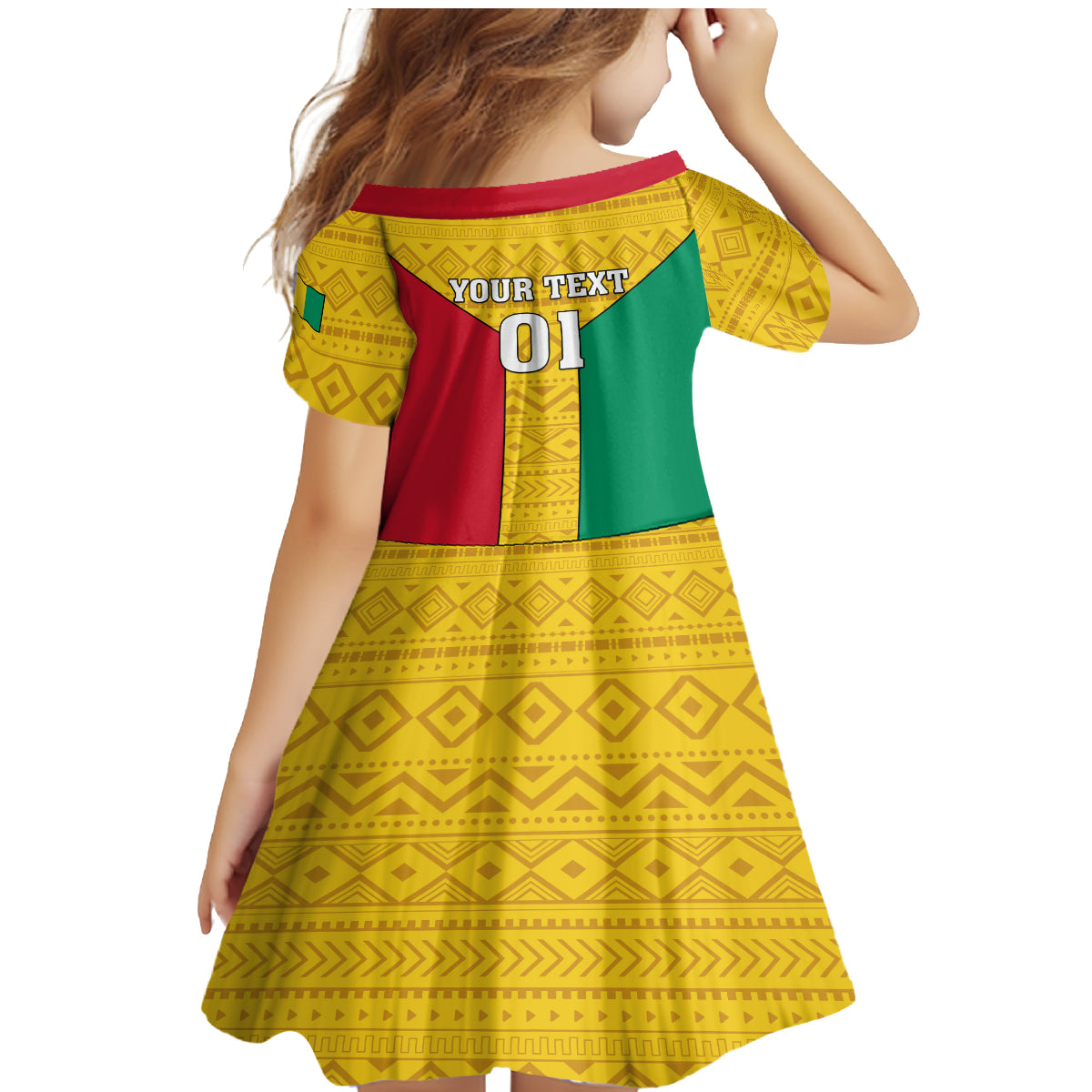 Guinea Football Family Matching Mermaid Dress and Hawaiian Shirt Come On Syli National - Wonder Print Shop