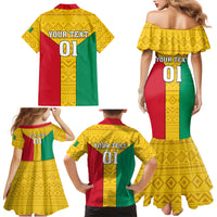 Guinea Football Family Matching Mermaid Dress and Hawaiian Shirt Come On Syli National - Wonder Print Shop