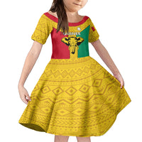 Guinea Football Family Matching Short Sleeve Bodycon Dress and Hawaiian Shirt Come On Syli National - Wonder Print Shop