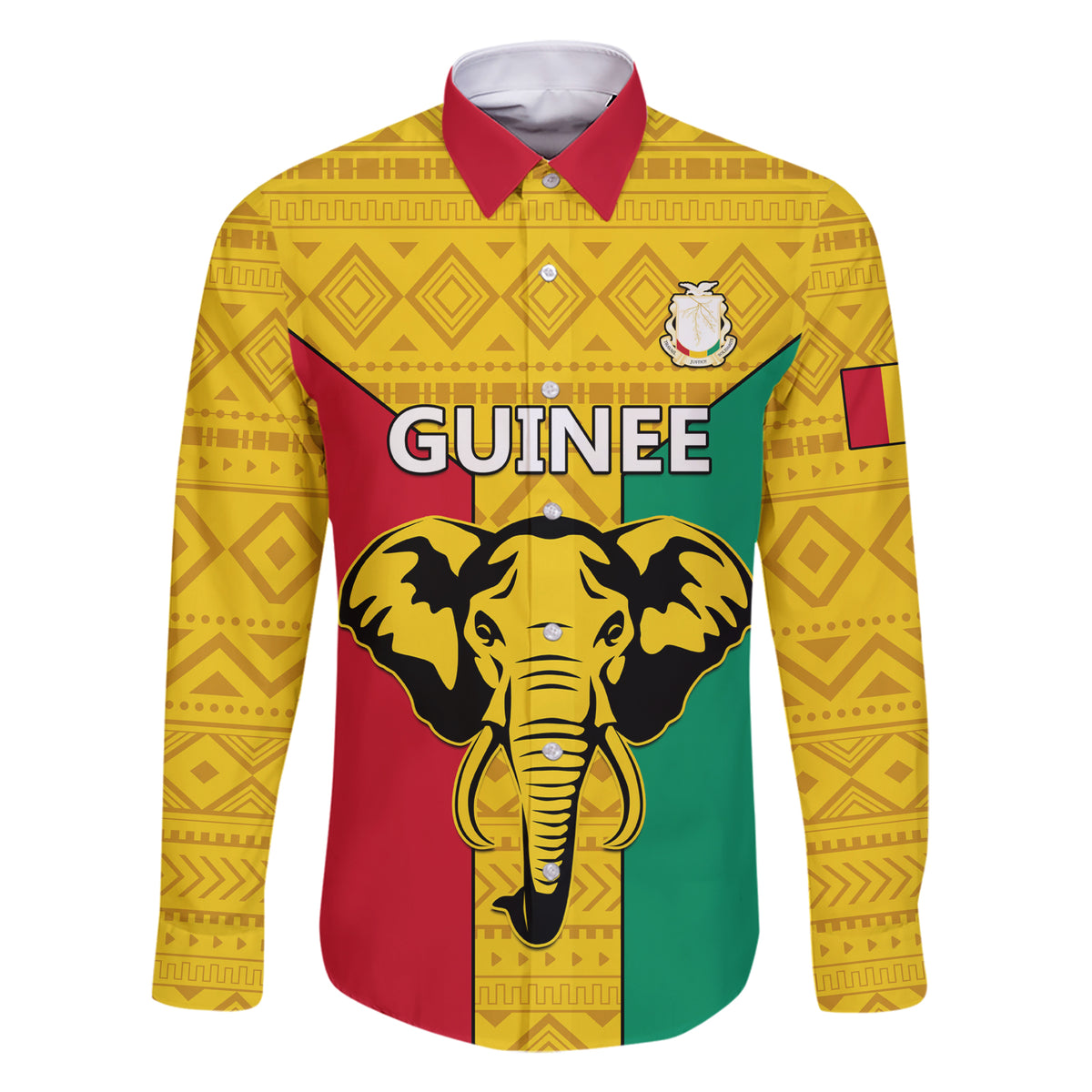 Guinea Football Family Matching Short Sleeve Bodycon Dress and Hawaiian Shirt Come On Syli National - Wonder Print Shop