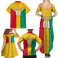 Guinea Football Family Matching Summer Maxi Dress and Hawaiian Shirt Come On Syli National - Wonder Print Shop
