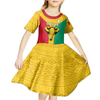 Guinea Football Kid Short Sleeve Dress Come On Syli National - Wonder Print Shop