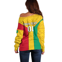 Guinea Football Off Shoulder Sweater Come On Syli National - Wonder Print Shop