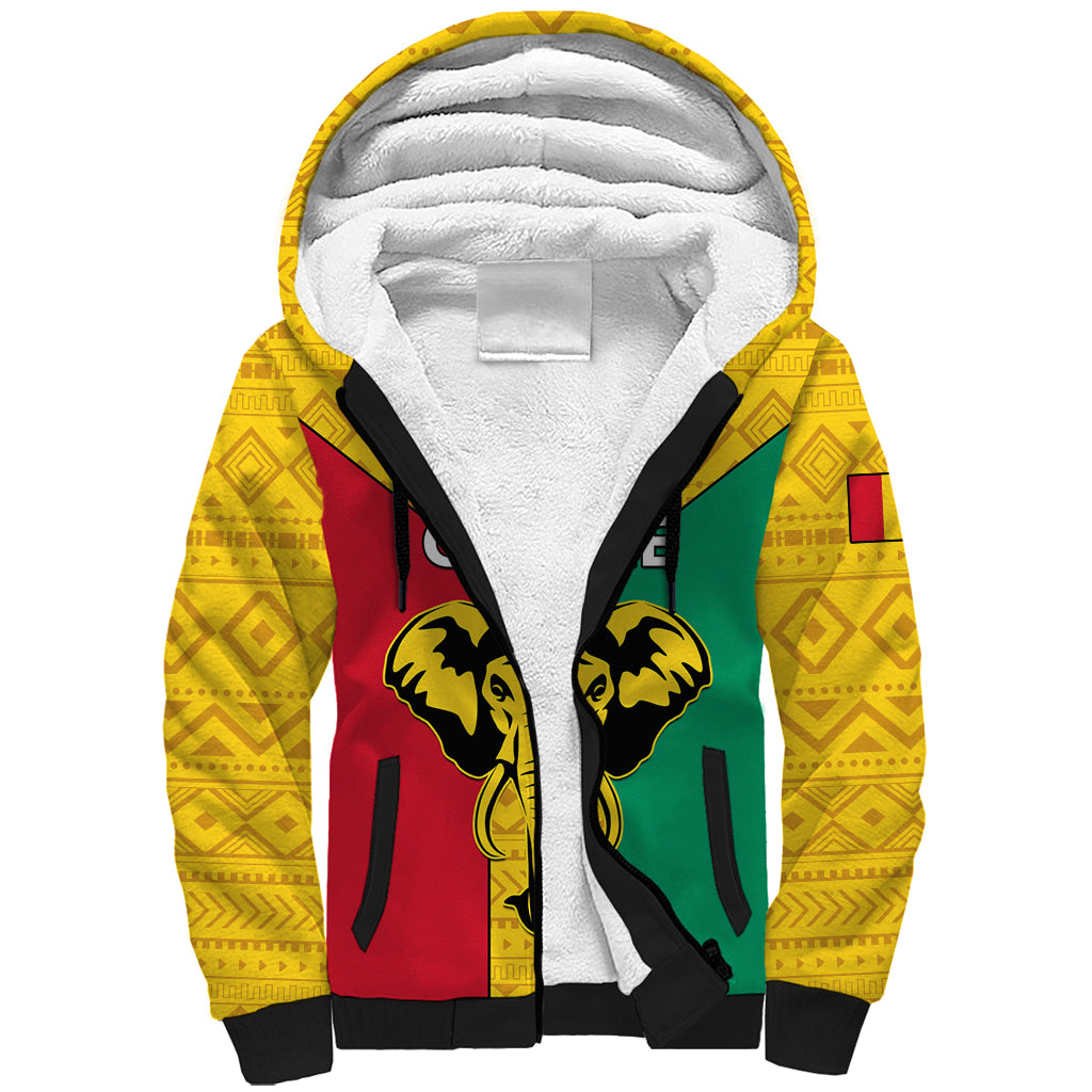 Guinea Football Sherpa Hoodie Come On Syli National - Wonder Print Shop