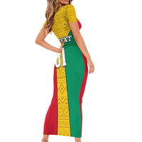 Guinea Football Short Sleeve Bodycon Dress Come On Syli National - Wonder Print Shop