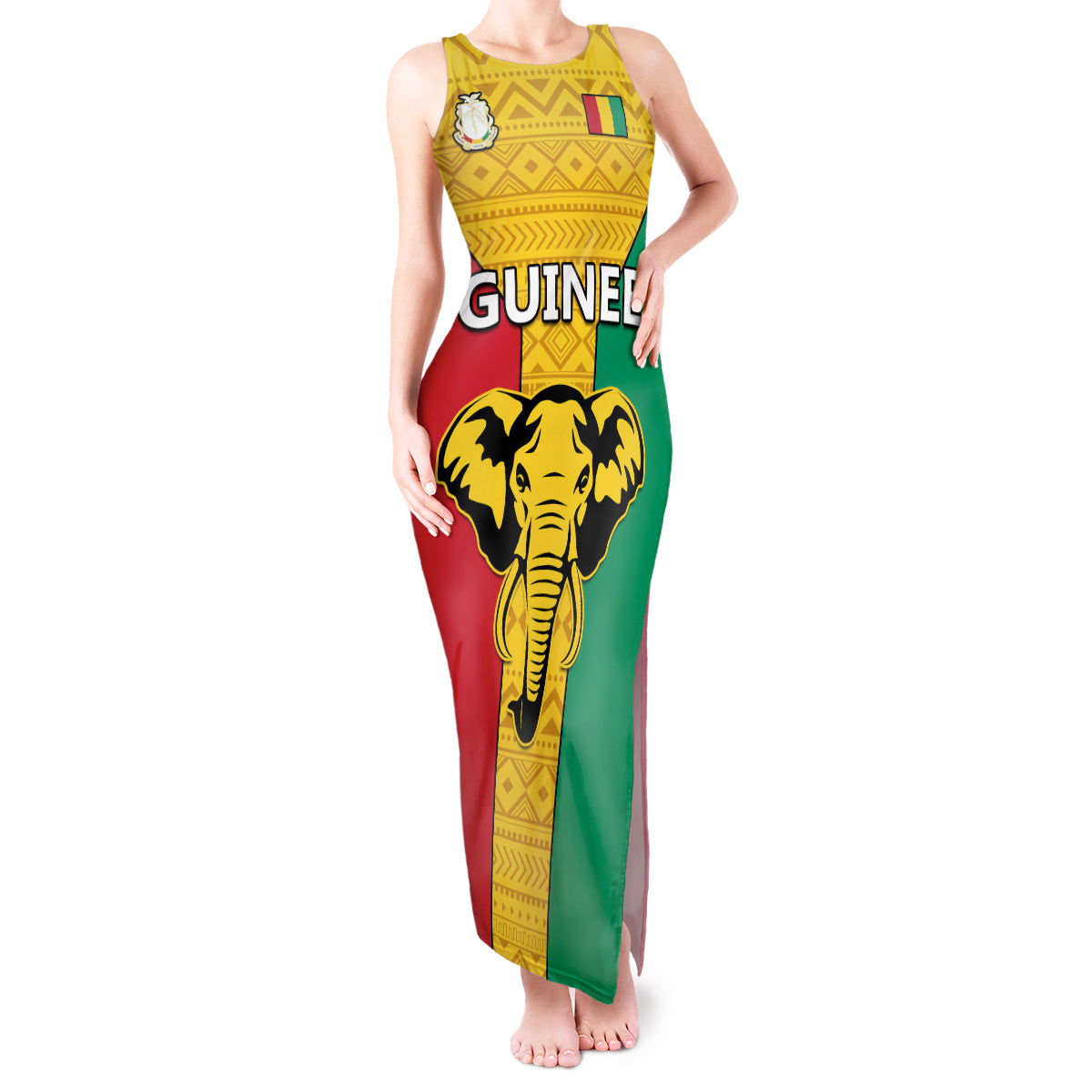 Guinea Football Tank Maxi Dress Come On Syli National - Wonder Print Shop
