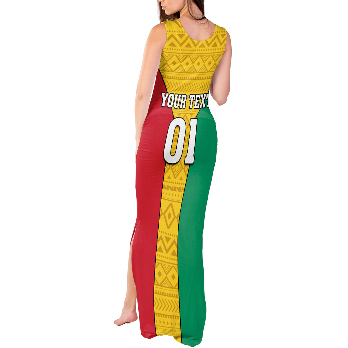 Guinea Football Tank Maxi Dress Come On Syli National - Wonder Print Shop