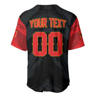 Custom Football 2026 Albania Black Baseball Jersey Kuqezinjte Come On