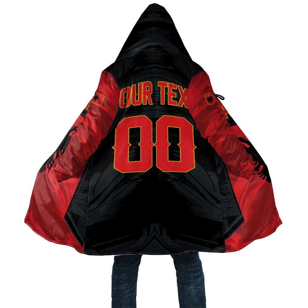 Custom Football 2026 Albania Black Cloak Kuqezinjte Come On