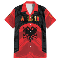 Custom Football 2026 Albania Black Hawaiian Shirt Kuqezinjte Come On
