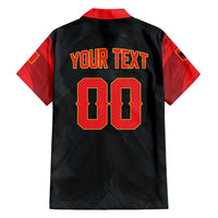 Custom Football 2026 Albania Black Hawaiian Shirt Kuqezinjte Come On
