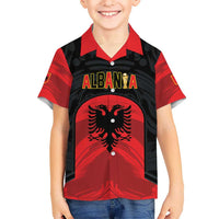 Custom Football 2026 Albania Black Hawaiian Shirt Kuqezinjte Come On