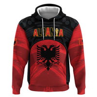 Custom Football 2026 Albania Black Hoodie Kuqezinjte Come On