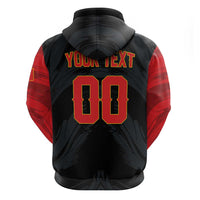 Custom Football 2026 Albania Black Hoodie Kuqezinjte Come On