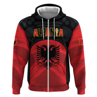 Custom Football 2026 Albania Black Hoodie Kuqezinjte Come On