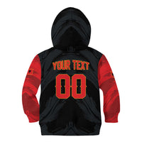 Custom Football 2026 Albania Black Kid Hoodie Kuqezinjte Come On