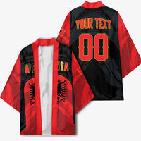 Custom Football 2026 Albania Black Kimono Kuqezinjte Come On