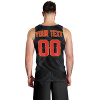 Custom Football 2026 Albania Black Men Tank Top Kuqezinjte Come On