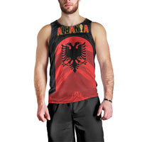 Custom Football 2026 Albania Black Men Tank Top Kuqezinjte Come On