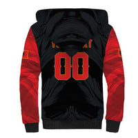 Custom Football 2026 Albania Black Sherpa Hoodie Kuqezinjte Come On
