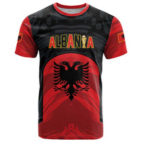 Custom Football 2026 Albania Black T Shirt Kuqezinjte Come On