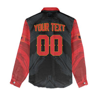 Custom Football 2026 Albania Black Women Casual Shirt Kuqezinjte Come On