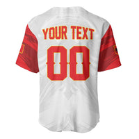 Custom Football 2026 Albania White Baseball Jersey Kuqezinjte Come On