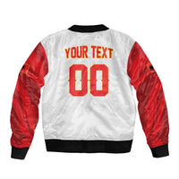 Custom Football 2026 Albania White Bomber Jacket Kuqezinjte Come On