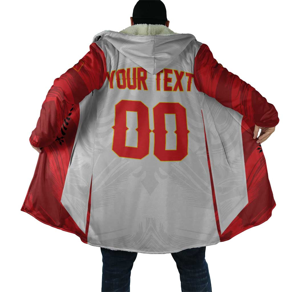 Custom Football 2026 Albania White Cloak Kuqezinjte Come On