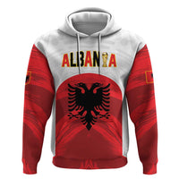 Custom Football 2026 Albania White Hoodie Kuqezinjte Come On