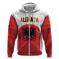 Custom Football 2026 Albania White Hoodie Kuqezinjte Come On