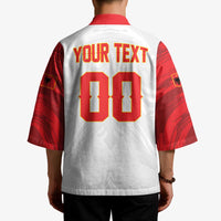 Custom Football 2026 Albania White Kimono Kuqezinjte Come On