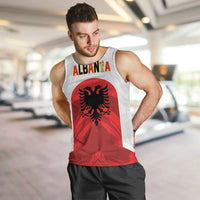 Custom Football 2026 Albania White Men Tank Top Kuqezinjte Come On