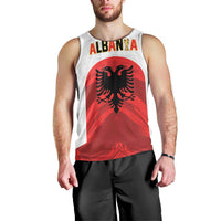 Custom Football 2026 Albania White Men Tank Top Kuqezinjte Come On