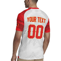 Custom Football 2026 Albania White Rugby Jersey Kuqezinjte Come On