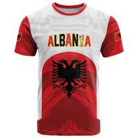 Custom Football 2026 Albania White T Shirt Kuqezinjte Come On